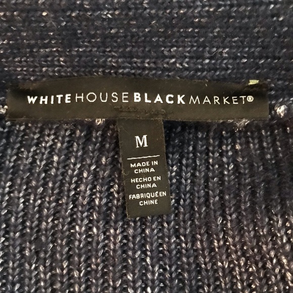 WHBM blue open front Cardigan - Picture 10 of 12